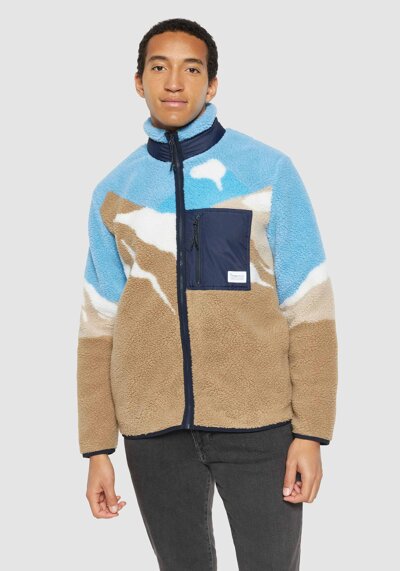 Fleecejacke Mountain Teddy Blue RRREVOLVE