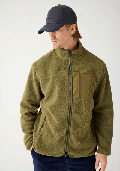 Fleecejacke Loose Fit Zip Fleece Burned Olive RRREVOLVE