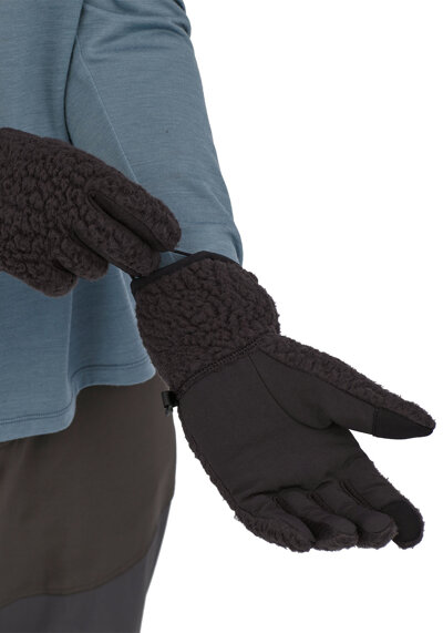 Handschuhe Retro Pile Gloves Black - Patagonia | RRREVOLVE